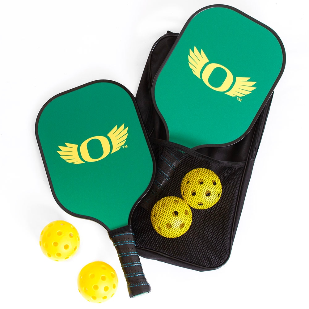 O Wings, Spirit Product, Green, Games, Sports, Premium, Carbon fiber, Honeycomb core, Pickleball paddle, Set, 2 paddles, 4 balls, 760442